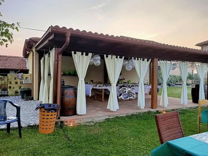 Gîte pour 7 personnes, avec jardin à Rieti