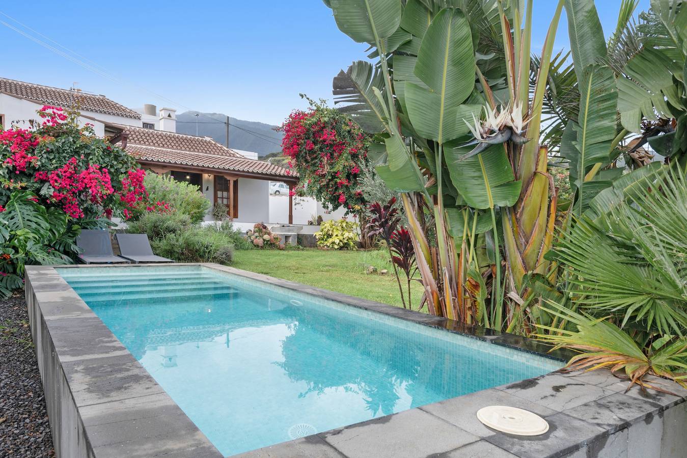 Ferienhaus 'El Bebedero De Los Sauces' mit Meerblick, Privatem Pool und Wi-Fi in San Andrés y Sauces, La Palma Nord