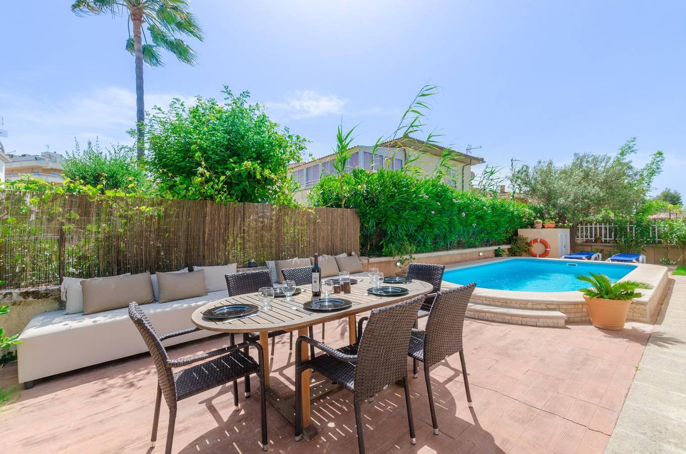 Es Repos - Ferienhaus mit privaten Pool 500 m vom Strand entfernt. Wifi gratis in Playa de Muro, Muro