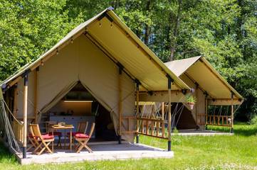 Camping für 6 Personen, mit Terrasse und Ausblick sowie Garten in Pommern