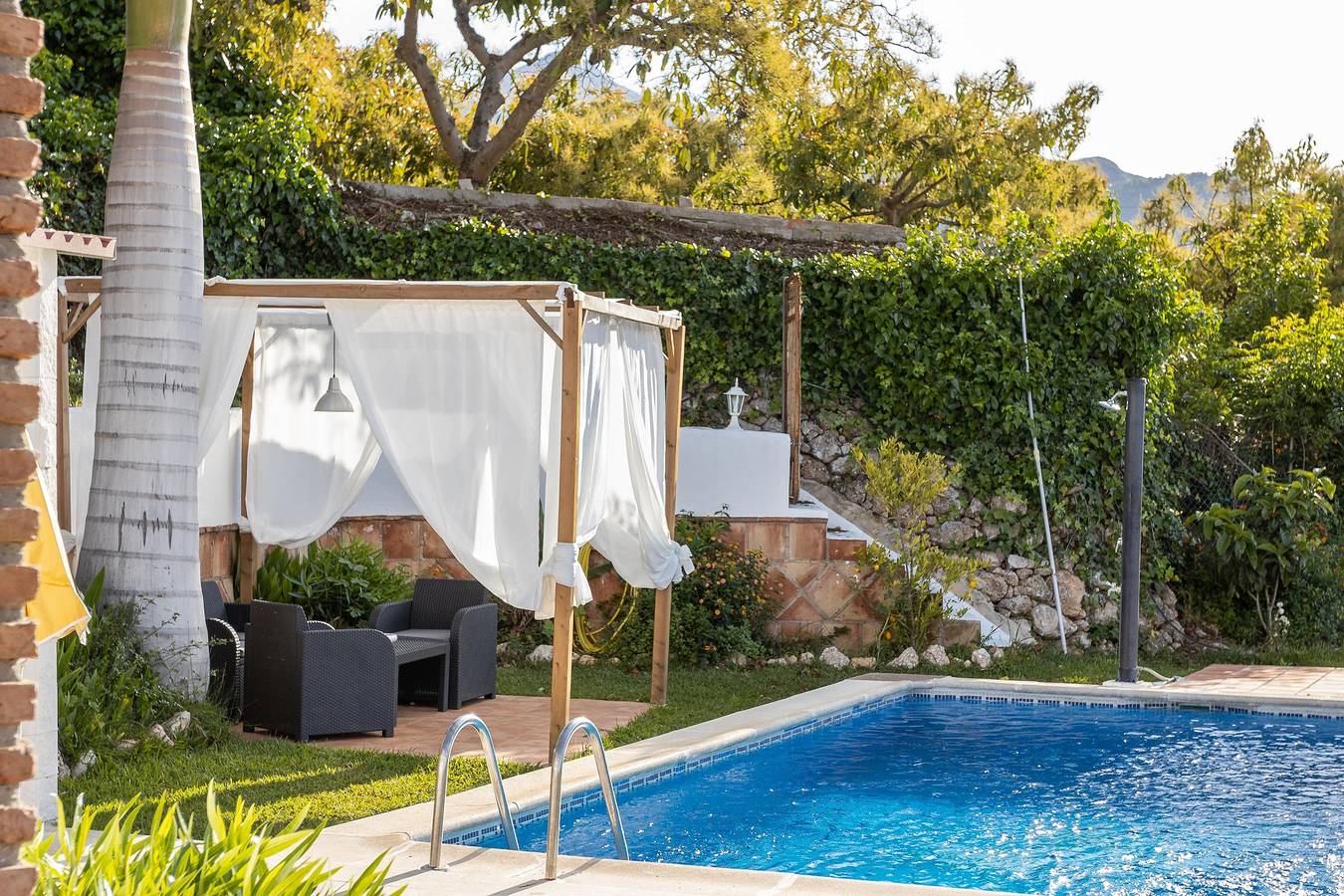 Ferienhaus "Villa Damian" mit Bergblick und Garten in Frigiliana, Costa del Sol