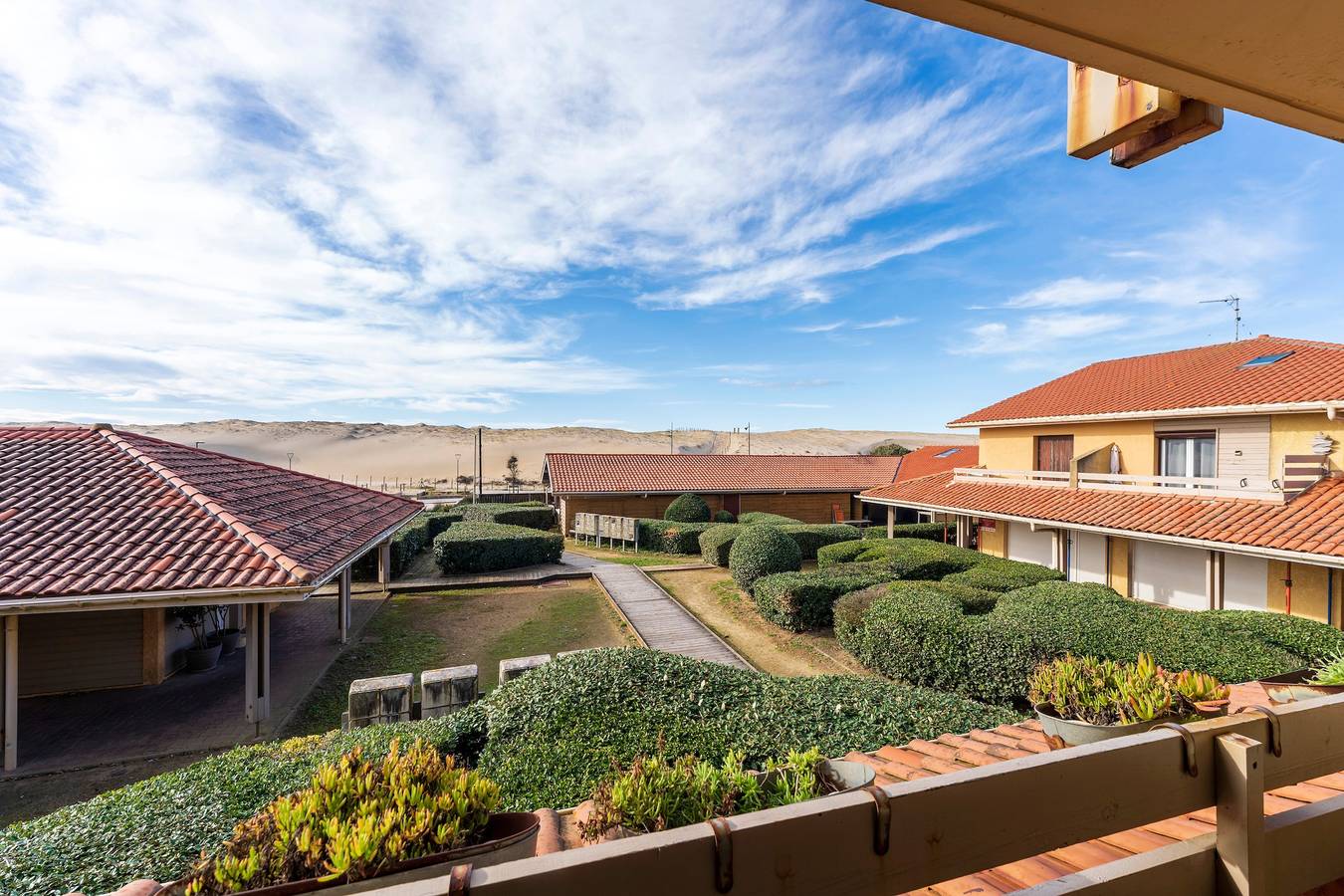 Appartement entier, Appartement « Vue sur la Dune » avec balcon et Wi-Fi in Seignosse Océan, Seignosse