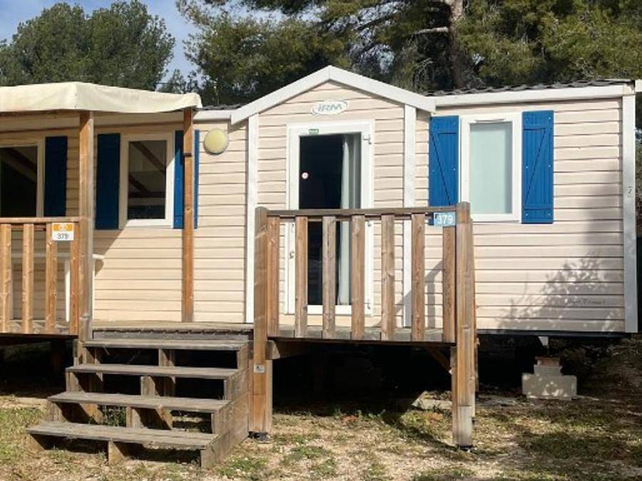 Camping La Baie des Anges - Mobilheim 6 personen - Comfort | 3 Zi. | 6 Pers. | Erhöhte Terrasse | Clim. in La Ciotat, Marseille und Umgebung