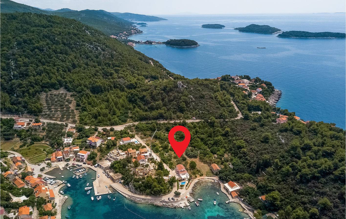 Dom dla 14 osób z taras in Blato (Chorwacja), Korčula