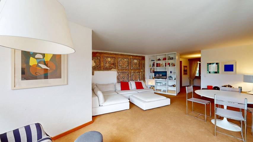 Ferienwohnung für 2 Personen, mit Balkon und Ausblick in Samedan - 3