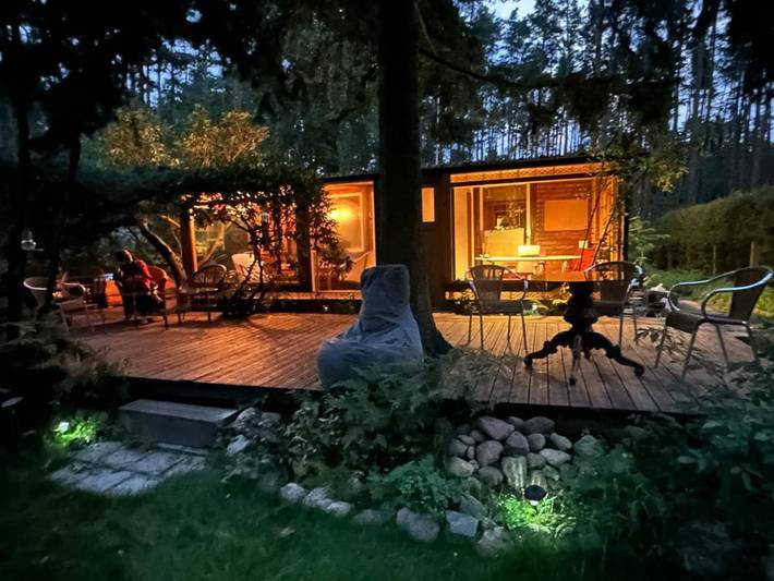 Ferienhaus für 4 Personen, mit Terrasse und Garten sowie Seeblick und Ausblick in Dahme/Mark