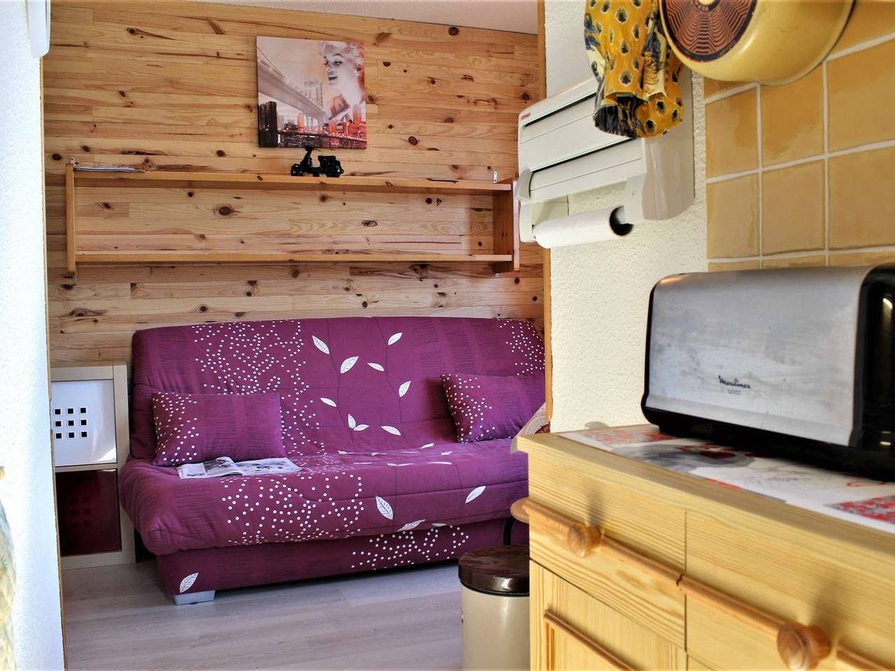 Entire apartment, Quiet studio cabin, ski-in/out, sleeps 4 - Risoul 1850 in Station de Risoul, Risoul