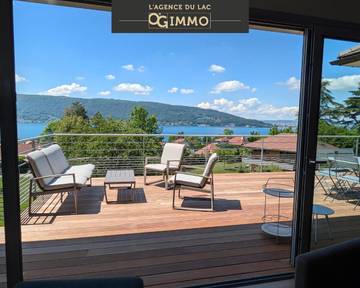 Villa pour 8 personnes, avec vue sur le lac ainsi que jardin et balcon à Veyrier-du-Lac