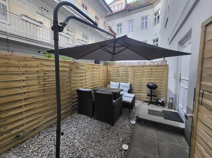 Ferienwohnung für 3 Personen, mit Garten und Terrasse