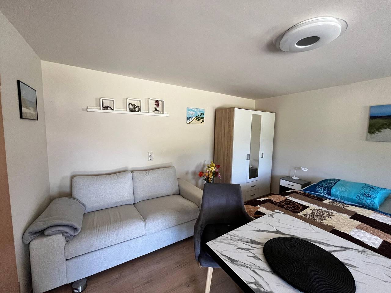 Charmante Ferienwohnung mit Grill in Rakow in Rakow, Salzhaff
