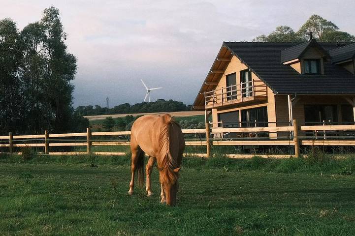 Location de vacances pour 12 personnes, avec piscine et terrasse à Beauchamps