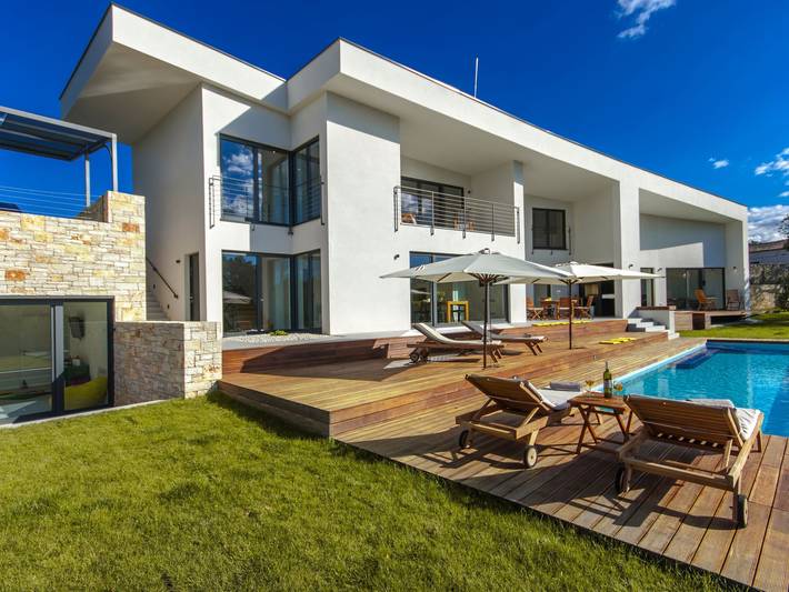 Ferienhaus für 9 Personen, mit Sauna und Garten