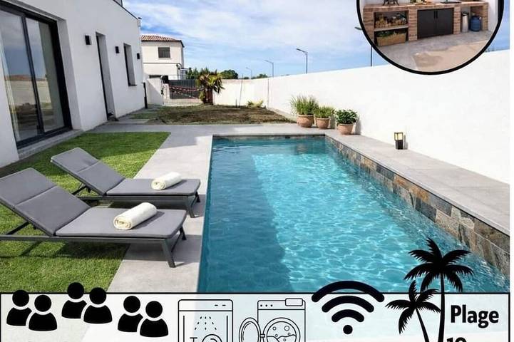 Location de vacances pour 6 personnes, avec jardin dans Écluses de Fonserannes