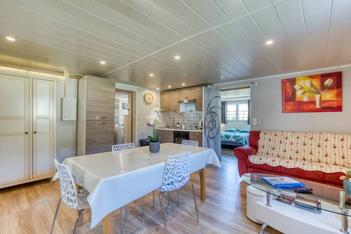 Apartamento de vacaciones para 3 personas, con jardín y jacuzzi - 1