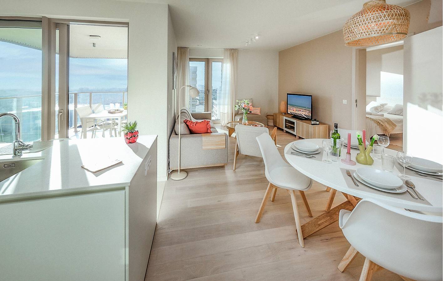 Appartamento intero, Appartamento vacanze per 4 persone con terrazza in Città di Ostenda, Ostenda