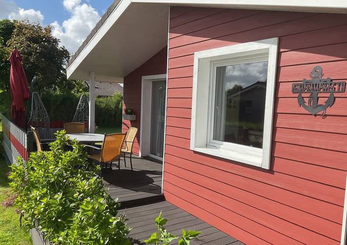 Ferienhaus für 4 Personen, mit Terrasse und Garten sowie Sauna in Simonsberg