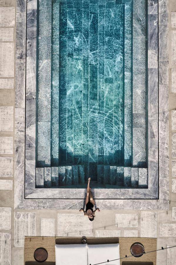 Apartamento para 2 personas, con piscina además de jacuzzi y terraza en Mykonos