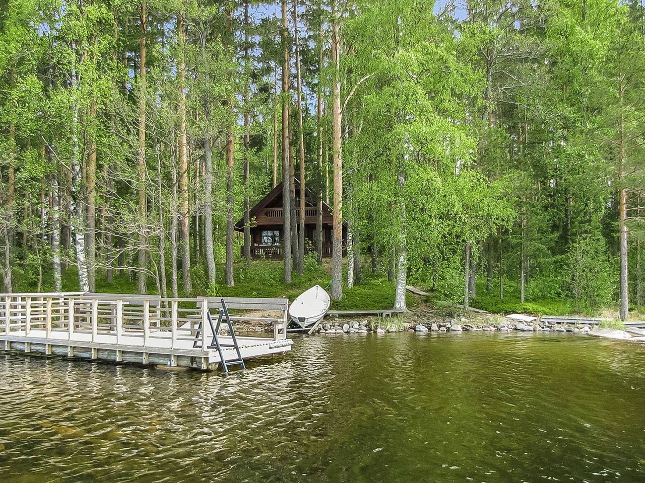 Auringonlasku in Savonlinna, Südsavo