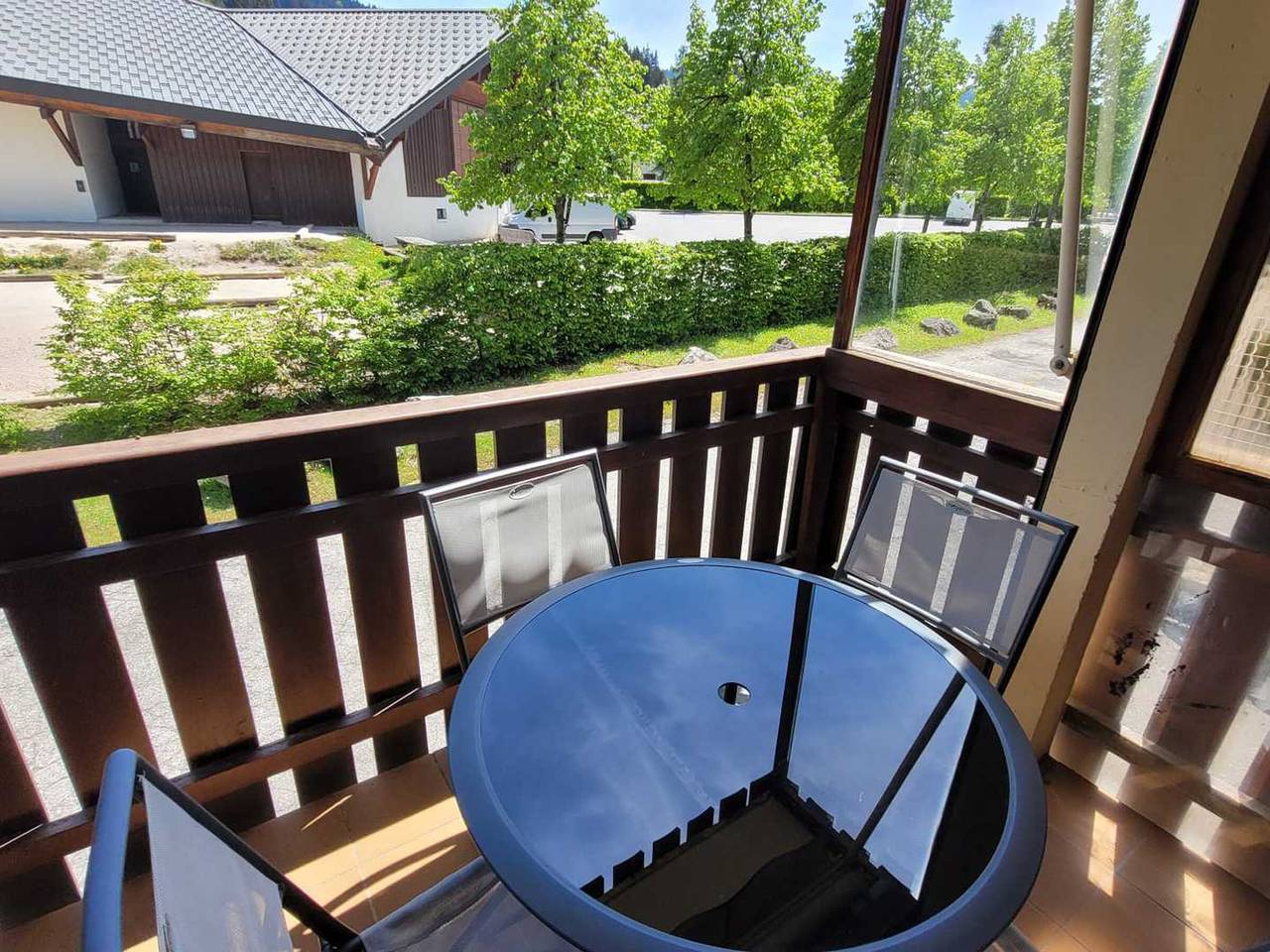 Ganze Wohnung, Charmante helle 3-Zimmer-Wohnung, nahe Zentrum, Parkplatz, ruhig in Les Gets, Les Portes du Soleil