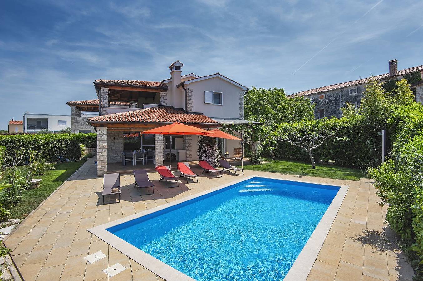 Exklusive Villa mit privatem Pool, Klima, Wlan in Umag und Umgebung