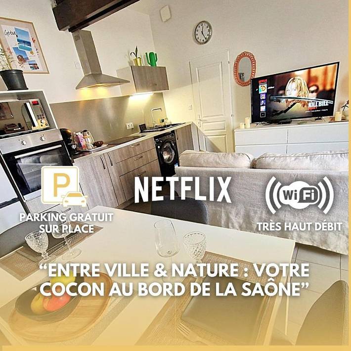 Gîte pour 2 personnes, avec terrasse à Saint-Germain-au-Mont-d'Or