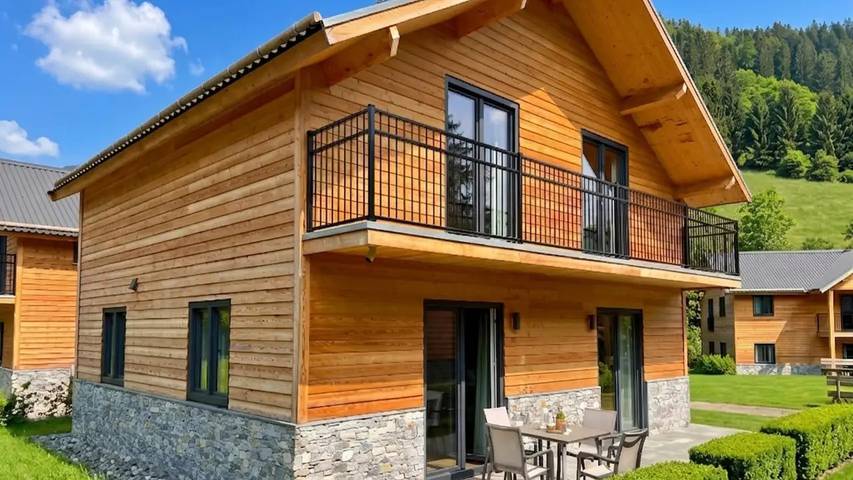 Ferienhaus für 9 Personen, mit Sauna und Garten, mit Haustier