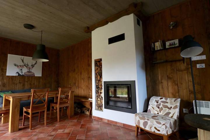 Apartament wakacyjny dla 8 osób, z Balkon i Taras oraz Ogród w Rzyki