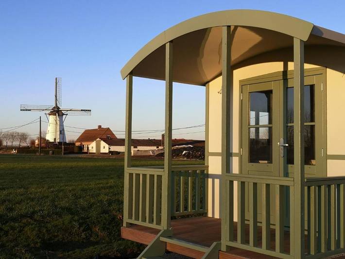 Maison de vacances pour 3 personnes, avec Balcon et Terrasse ainsi que Jardin et Sauna à Tielt