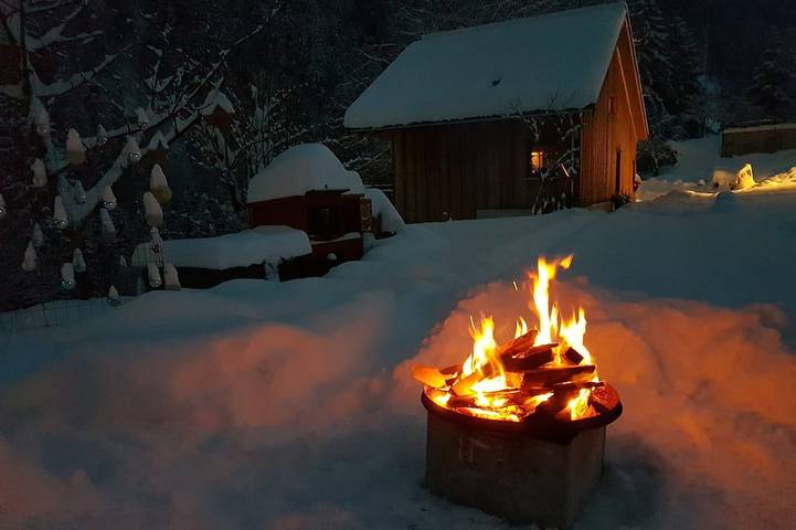 Baumhaus "Laugen Lodge" mit Natur-Schwimmteich, Sauna &  Grillstellen in St. Pankraz, Ortleralpen