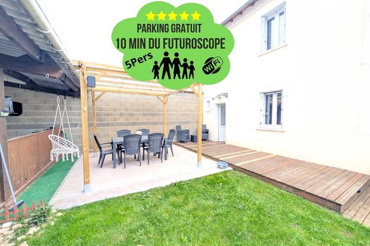 Maison de vacances pour 5 personnes, avec Terrasse ainsi que Jardin et Vue