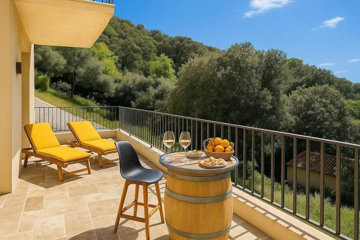 Ferienwohnung für 5 Personen, mit Terrasse und Ausblick sowie Garten - 1