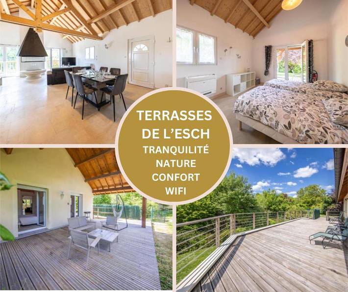 Location de vacances pour 6 personnes, avec Balcon et Terrasse ainsi que Jardin et Vue dans Jezainville