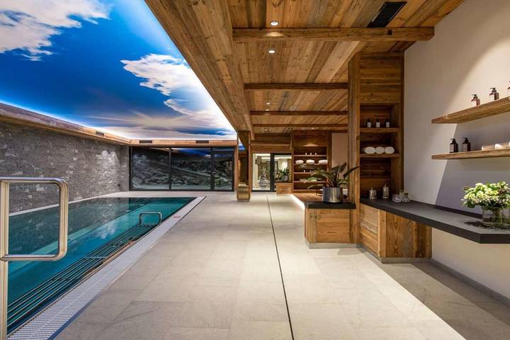 Gîte pour 12 personnes, avec jacuzzi et sauna ainsi que piscine et jardin à Lech - 4