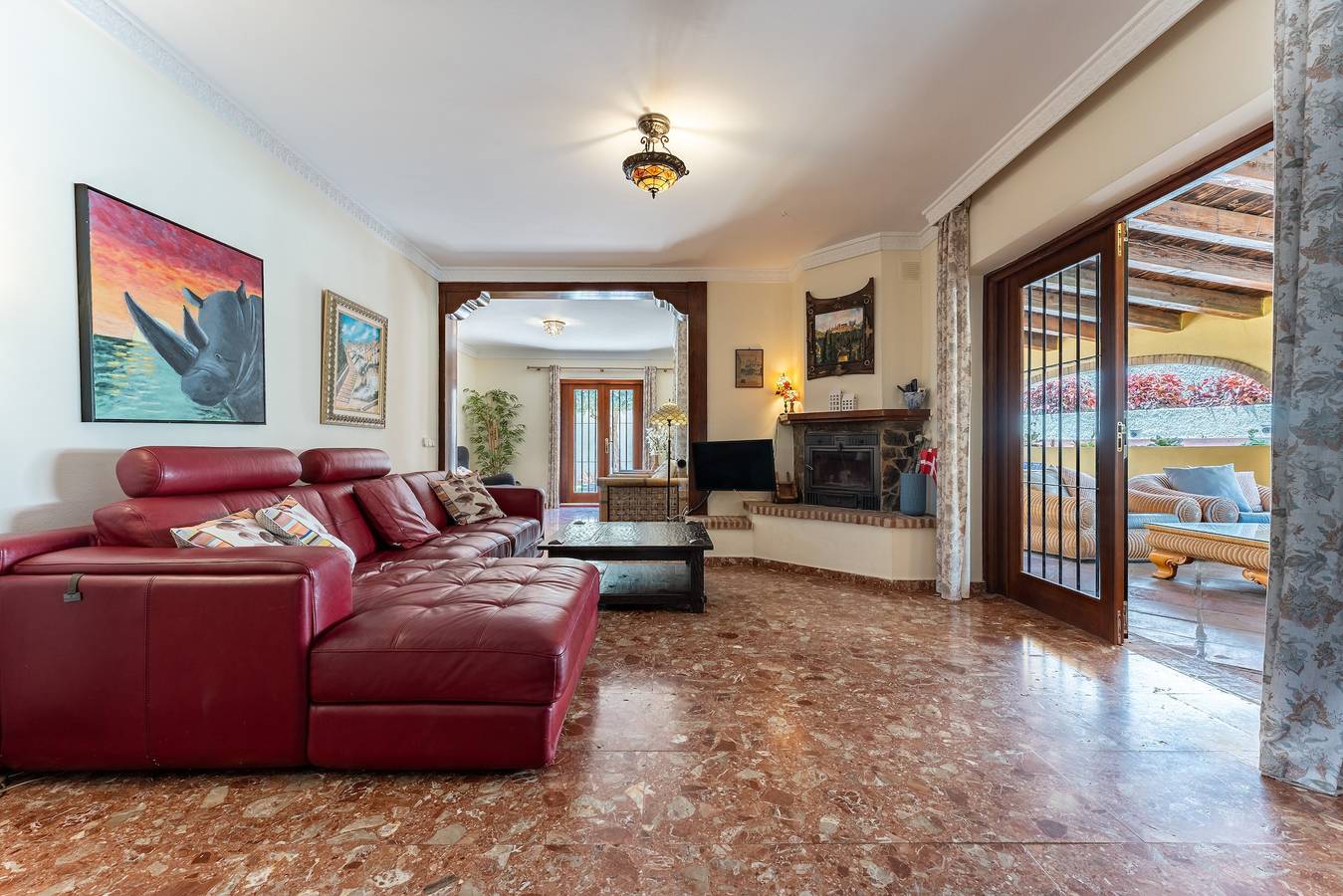 Rustikale spanische Villa mit privatem Salzwasser Pool, Terrasse, Klimaanlage und Wlan in Benalmádena Costa, Benalmádena