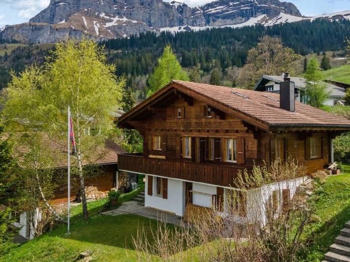 Ferienhaus für 5 Personen, mit Balkon und Terrasse sowie Garten und Ausblick in Brienz