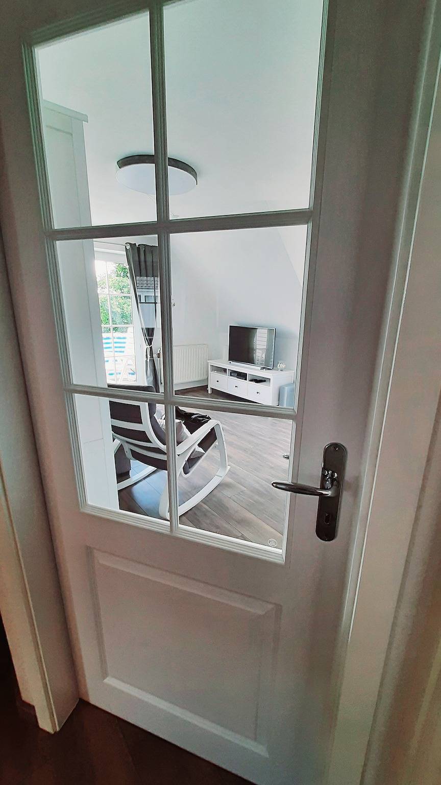 Ganze Wohnung, Ferienwohnung Fernsicht nach Büsum" mit Gemeinschaftsgarten, Balkon und Wi-Fi in Stinteck, Westerdeichstrich
