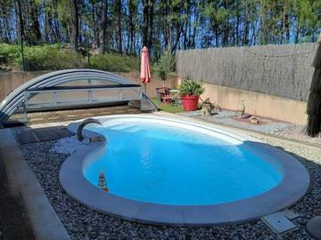 Studio pour 2 personnes, avec piscine et terrasse en Ardèche