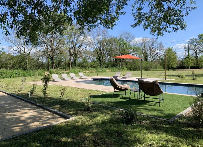 Gîte pour 22 personnes, avec piscine ainsi que terrasse et jardin, animaux acceptés à La Garnache - 2