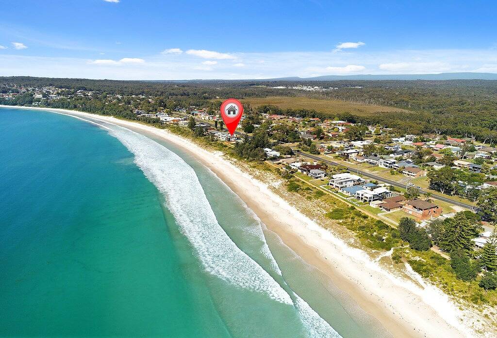 Beachfront: Fantastische Lage mit atemberaubender Aussicht auf die Jervis Bay. in Vicentia NSW, Jervis Bay