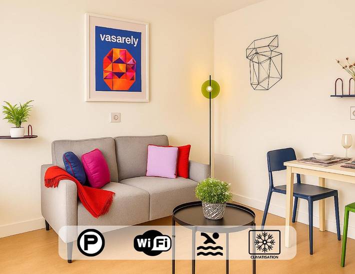 Apartamento de vacaciones para 2 personas, con piscina - 1