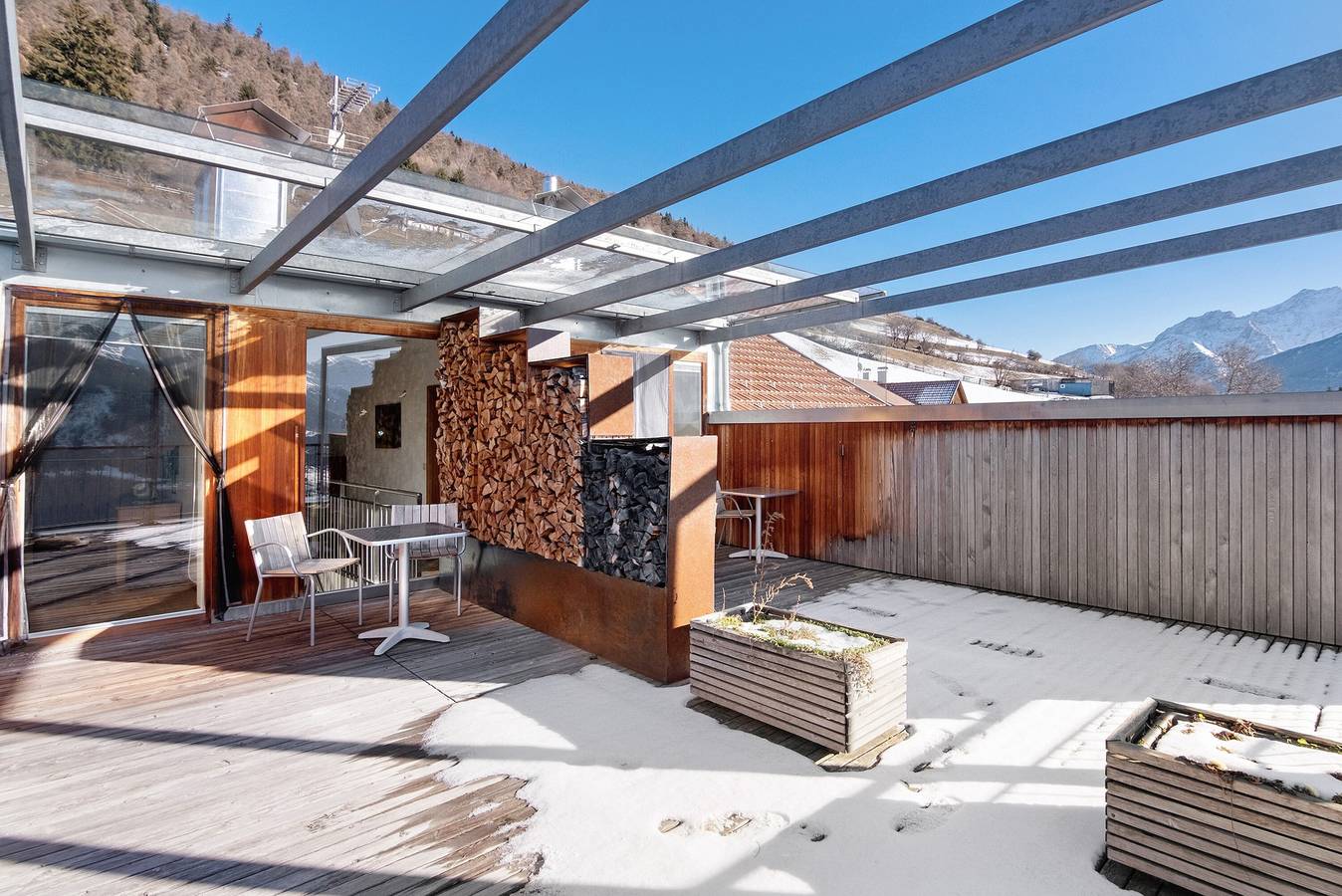 Room 'Mairhof Acht Gipfel' with Mountain View, Private Terrace and Shared Garden in Schluderns, Saldurkamm