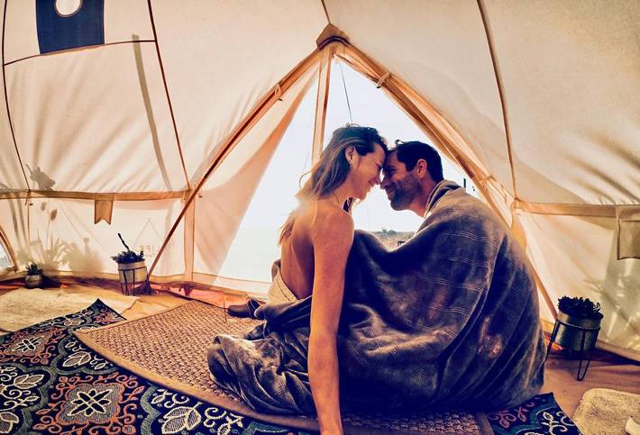 Camping voor 6 personen, met uitzicht in Californie