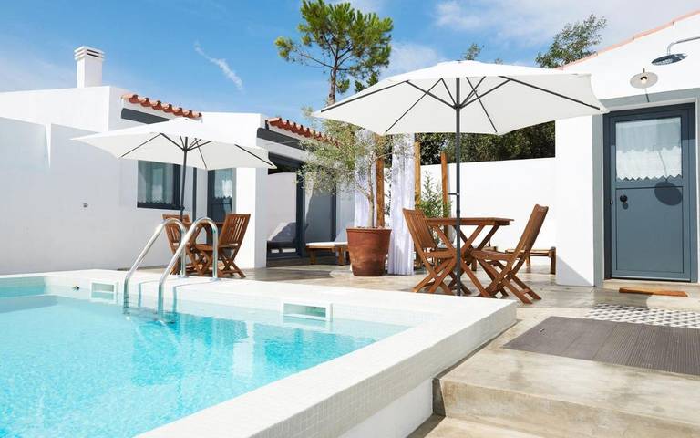 Casa de férias para 6 pessoas, com piscina e varanda em Portel
