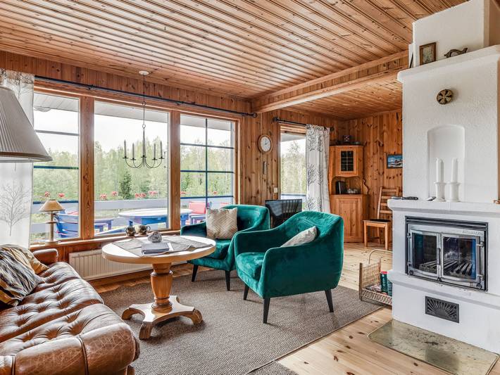 Chalet für 6 Personen, mit Seeblick und Garten sowie Sauna und Balkon in Schweden - 3