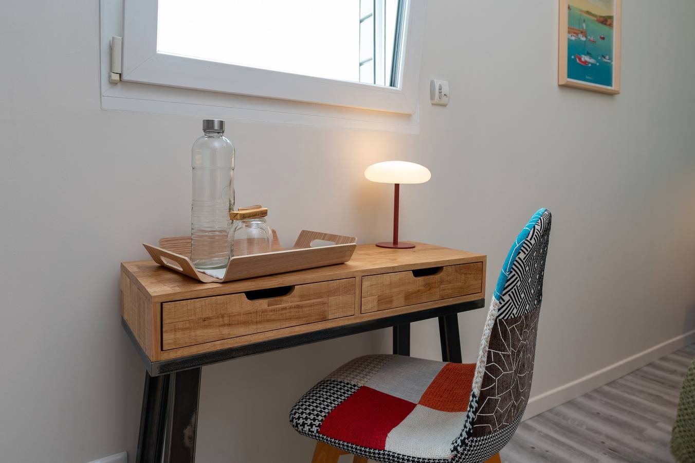 Habitación 'Houat' con terraza compartida, Wi-Fi y aire acondicionado in Ploeren, Côte des Mégalithes