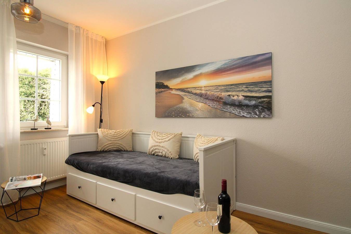 Ganze Wohnung, Res. Wischuer We 26: freundliche und helle 2-Zimmer-Fewo mit Balkon in Wischuer, Biendorf