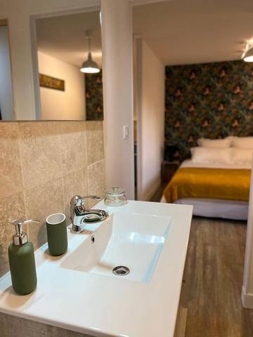 Cottage pour 2 personnes, avec jardin et vue à Saint-Gatien-des-Bois