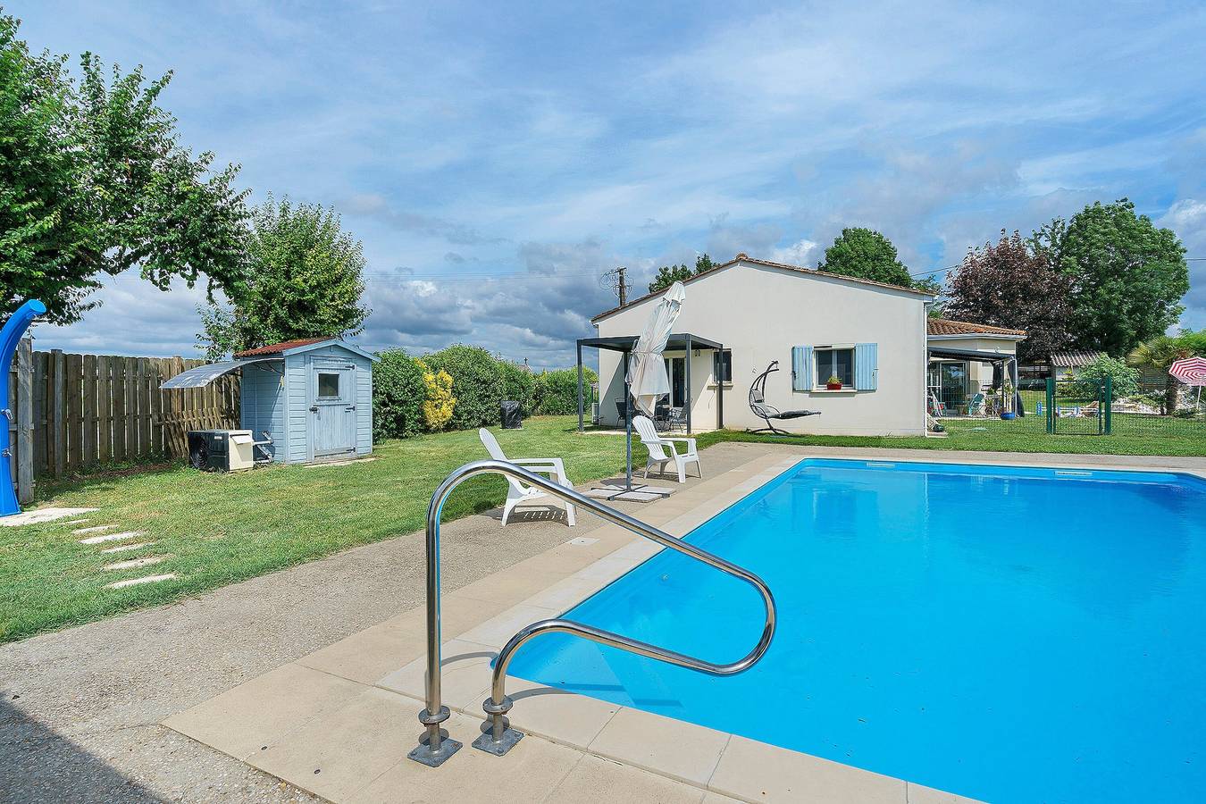 Ferienhaus „Le Cocon Taillonais“ mit privatem Pool, Wlan und Klimaanlage in Saint-Ciers-du-Taillon, Jonzac und Umgebung