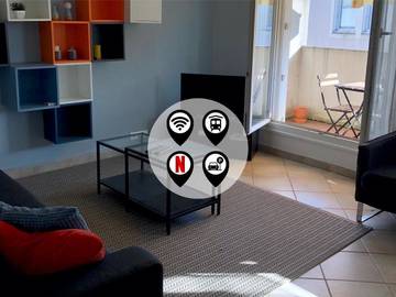 Chambre d’hôte pour 2 personnes, avec balcon à Évry