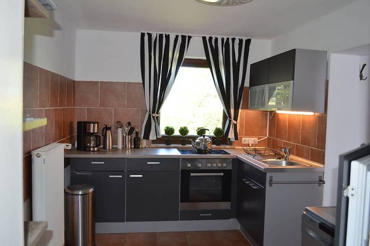 Ferienwohnung für 3 Personen, mit Terrasse und Garten